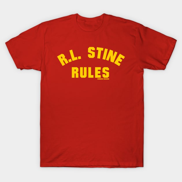 R.L. STINE RULES Horror T Shirt TeePublic